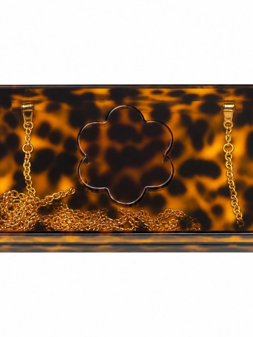 Asha Tortoise Flower Clutch